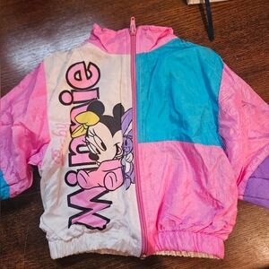 Vintage Minnie Mouse Windbreaker 12 Months Pastel 90s Y2k